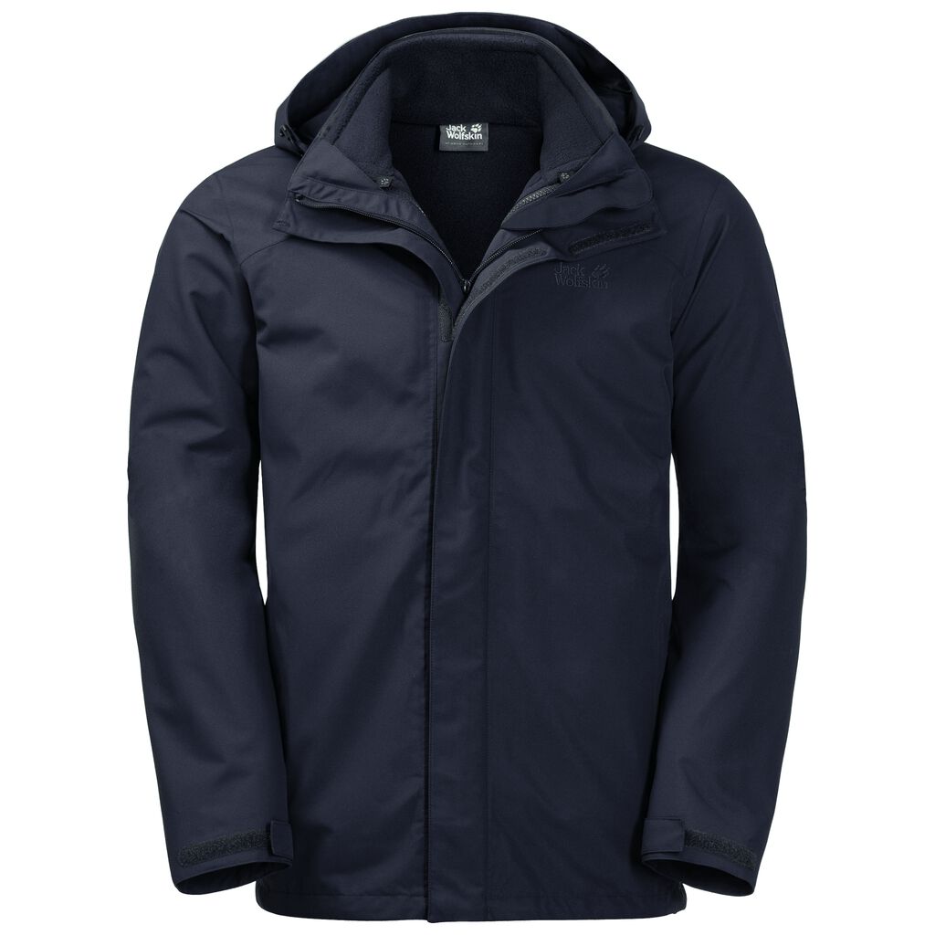 Jack Wolfskin POURING RAINEN Vestes Homme Bleu - HUSPVGX-54